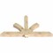 Ekena Millwork Redmond Rough Sawn Timber Gable Bracket, Douglas Fir, 84"W x 45"H x 6"D x 6"F, 13/12 Pitch GBW084X45X0606RED00RDF - alternate 3